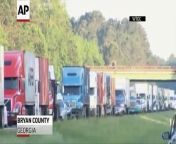 Five nursing students died early Wednesday in a chain-reaction crash in southeast Georgia that authorities said began when a tractor-trailer failed to slow down and smashed into stop-and-go traffic.