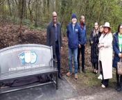 Unveiling of the Dalian Atkinson memorial bench, Trench Pool, Telford.