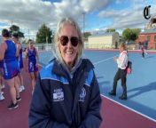 Hear from Sunbury coach Kim Bailey after her team&#39;s win in round one of the Ballarat Netball League. Video by Greg Gliddon