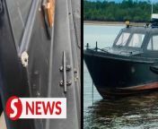Two Malaysian Maritime Enforcement Agency (MMEA) officers were shot during a chase with suspected criminals in waters off Kunak in the early hours of Sunday (April 7).&#60;br/&#62;&#60;br/&#62;Read more at https://rb.gy/q1h3ms&#60;br/&#62;&#60;br/&#62;WATCH MORE: https://thestartv.com/c/news&#60;br/&#62;SUBSCRIBE: https://cutt.ly/TheStar&#60;br/&#62;LIKE: https://fb.com/TheStarOnline