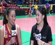 NCAA Season 98 Women&#39;s Volleyball MVP Mary Rhose Dapol talked about their opening day victory against the JRU Lady Bombers, as well as being one of the &#39;Ates&#39; of the Perpetual Lady Altas. #NCAASeason99 #GMASports&#60;br/&#62;&#60;br/&#62;