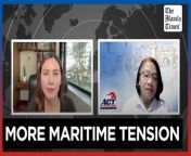 Lawmaker warns of mounting tensions in West PH Sea&#60;br/&#62;&#60;br/&#62;House Deputy Minority Leader Rep. France Castro warned that the recent maritime exercises at the West Philippine Sea will further escalate tensions with China. Castro opposed the presence of the military in the disputed waterway as well as the militarization of Batanes. &#60;br/&#62;&#60;br/&#62;Video and interview by Ezrah Raya&#60;br/&#62;&#60;br/&#62;Subscribe to The Manila Times Channel - https://tmt.ph/YTSubscribe &#60;br/&#62;Visit our website at https://www.manilatimes.net &#60;br/&#62; &#60;br/&#62;Follow us: &#60;br/&#62;Facebook - https://tmt.ph/facebook &#60;br/&#62;Instagram - https://tmt.ph/instagram &#60;br/&#62;Twitter - https://tmt.ph/twitter &#60;br/&#62;DailyMotion - https://tmt.ph/dailymotion &#60;br/&#62; &#60;br/&#62;Subscribe to our Digital Edition - https://tmt.ph/digital &#60;br/&#62; &#60;br/&#62;Check out our Podcasts: &#60;br/&#62;Spotify - https://tmt.ph/spotify &#60;br/&#62;Apple Podcasts - https://tmt.ph/applepodcasts &#60;br/&#62;Amazon Music - https://tmt.ph/amazonmusic &#60;br/&#62;Deezer: https://tmt.ph/deezer &#60;br/&#62;Tune In: https://tmt.ph/tunein&#60;br/&#62; &#60;br/&#62;#TheManilaTimes&#60;br/&#62;#exclusiveinterview&#60;br/&#62;#westphilippinesea