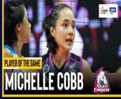 PVL Player of the Game Highlights: Michelle Cobb lights way for Akari vs Galeries Tower from michelle un th