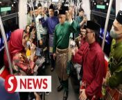 RapidKL held the Muzikal Raya programme at several stations and on board the trains on Saturday (April 6) to bring the Hari Raya festive mood to the commuters with just a few days away from the festival.&#60;br/&#62;&#60;br/&#62;WATCH MORE: https://thestartv.com/c/news&#60;br/&#62;SUBSCRIBE: https://cutt.ly/TheStar&#60;br/&#62;LIKE: https://fb.com/TheStarOnline