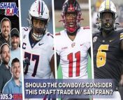 28 of the 30 player names the Cowboys have visited with for the draft has been released. History shows their 1st round pick normally in this list, but is it this time? Shan, RJ, &amp; Bobby discuss this and a potential draft trade with the Niners.