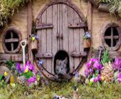 An adorable mini village complete with log cabins, post boxes and dining tables has been built by a photographer - for mice. &#60;br/&#62;&#60;br/&#62;Simon Dell began making the mini shire in spring 2018 when he spotted a wild mouse in his back garden.