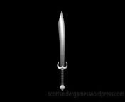 A video, of Harris&#39; sword 3D model. Created by Scott Snider using 3DS MAX. Uploaded 04-11-2024.