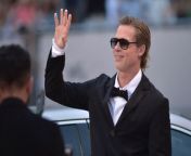 Movie star Brad Pitt is loving life with Ines de Ramon, according to a source.