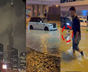 Dubai Floods : संयुक्‍त अरब अमीरात की राजधानी दुबई में भारी बारिश से बाढ़ जैसे हालात हो गए हैं। लोगों का सड़क पर चलना मुश्किल हो गया है। ऐसे में इस आफत में सिंगर राहुल वैद्य भी फंस गए हैं। इस दौरान का उन्होंने एक वीडियो भी शेयर किया है जो कि हैरान कर देने वाला है &#60;br/&#62;Dubai Floods: Heavy rains have led to flood-like conditions in Dubai, the capital of United Arab Emirates. It has become difficult for people to walk on the road. In such a situation, singer Rahul Vaidya is also trapped in this problem. During this time he has also shared a video which is surprising. &#60;br/&#62; &#60;br/&#62; &#60;br/&#62; &#60;br/&#62;#dubai #dubaifloods #dubairain &#60;br/&#62;~PR.115~ED.120~