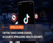 TikTok takes down 43 videos spreading health-related disinformation and terminated accounts found propagating this content.&#60;br/&#62;&#60;br/&#62;Full story: https://www.rappler.com/technology/tiktok-takes-down-videos-accounts-reported-commits-better-tracking/&#60;br/&#62;
