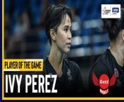 Ivy Perez orchestrated a strong win for Petro Gazz as the Angels finish first at the end of the PVL prelims.