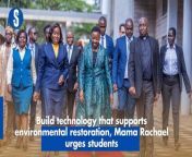 Mama Rachael Ruto has urged university students to develop innovative technology-driven solutions that will boost her National Landscape andEcosystem Restoration campaign. https://rb.gy/9yglev