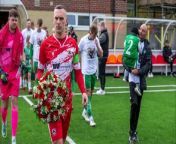 Chichester City FC pay tributes to Graeme Gee, their assistant manager, who passed away on April 11. Thwy wore &#39;PFG&#39; (which stands for Playing For Gee) shirts before the game and a minute&#39;s applause was held before kick-off v Ramsgate in the Isthmian south east division at Oaklands Park.