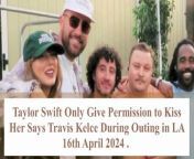 Get ready for a heartwarming revelation from NFL superstar Travis Kelce about his relationship with pop sensation Taylor Swift! On the 16th of April, 2024, Kelce was caught on camera during an outing in LA, where he shared a charming detail about Swift&#39;s dating rules. When asked about the rules to dating Swift, Kelce smiled and disclosed that only he has permission to kiss her.&#60;br/&#62;&#60;br/&#62;In this video, we dive into the endearing moment when Kelce playfully reveals Swift&#39;s exclusive rule, highlighting the depth of their bond and the trust they share. Kelce&#39;s affectionate statement not only showcases the couple&#39;s strong connection but also offers fans a glimpse into their playful dynamic.&#60;br/&#62;&#60;br/&#62;As fans continue to marvel at the romance between Swift and Kelce, we explore the significance of Kelce&#39;s revelation and its implications for their relationship. From public declarations of love to private moments of intimacy, Swift and Kelce continue to captivate audiences with their genuine affection and mutual respect.&#60;br/&#62;&#60;br/&#62;Join us as we celebrate this sweet revelation and stay tuned for more updates on Taylor Swift and Travis Kelce&#39;s journey together. Don&#39;t forget to subscribe to our channel for all the latest news and updates on this adorable couple! Like and subscribe now for more thrilling Swift news videos!