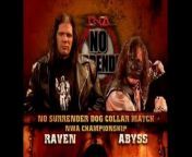 TNA No Surrender 2005 - Abyss vs Raven (Dog Collar Match, NWA World Heavyweight Championship) from the surrender