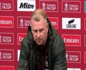 Coventry City boss Mark Robins reacts to Coventry&#39;s incredible performance, going toe-to-toe with Manchester United and bringing it back from being 3-0 down. Robins also commented on the disallowed goal being offside by a toe nail.&#60;br/&#62;&#60;br/&#62;Wembley, London, UK