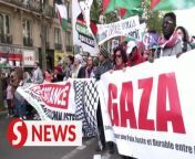 Protesters flocked the streets of Madrid and Paris on Sunday (April 21) in solidarity with the Palestinian people, calling for an end to the genocide in Gaza which has killed at least 34,049 Palestinians since Oct 7 last year.&#60;br/&#62;&#60;br/&#62;WATCH MORE: https://thestartv.com/c/news&#60;br/&#62;SUBSCRIBE: https://cutt.ly/TheStar&#60;br/&#62;LIKE: https://fb.com/TheStarOnline
