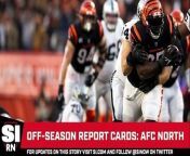 What grades were given on the AFC North Off-season report cards?