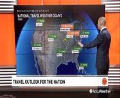Several areas of the country could endure weather-related travel delays on April 23.