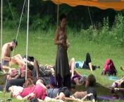 Small hippy festival with lots of music and dancing