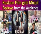Aayush Sharma’s Action packed film, Ruslaan has been released in theatres. Directed by KL Butani and co-starring Sushrii Shreya Mishraa, the film is getting mixed reviews from the audience.&#60;br/&#62;&#60;br/&#62;#ruslaan #aayushsharma #sushriishreyamishra #publicreview #bollywood #ruslaanreaction #ruslaanreview #trending #viralvideo