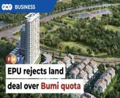 Gadang to appeal the Economic Planning Unit’s rejection of its land acquisition in Kwasa Damansara.&#60;br/&#62;&#60;br/&#62;Read More: https://www.freemalaysiatoday.com/category/highlight/2024/04/23/epu-rejects-another-developers-land-deal-over-bumi-quota/&#60;br/&#62;&#60;br/&#62;Free Malaysia Today is an independent, bi-lingual news portal with a focus on Malaysian current affairs.&#60;br/&#62;&#60;br/&#62;Subscribe to our channel - http://bit.ly/2Qo08ry&#60;br/&#62;------------------------------------------------------------------------------------------------------------------------------------------------------&#60;br/&#62;Check us out at https://www.freemalaysiatoday.com&#60;br/&#62;Follow FMT on Facebook: https://bit.ly/49JJoo5&#60;br/&#62;Follow FMT on Dailymotion: https://bit.ly/2WGITHM&#60;br/&#62;Follow FMT on X: https://bit.ly/48zARSW &#60;br/&#62;Follow FMT on Instagram: https://bit.ly/48Cq76h&#60;br/&#62;Follow FMT on TikTok : https://bit.ly/3uKuQFp&#60;br/&#62;Follow FMT Berita on TikTok: https://bit.ly/48vpnQG &#60;br/&#62;Follow FMT Telegram - https://bit.ly/42VyzMX&#60;br/&#62;Follow FMT LinkedIn - https://bit.ly/42YytEb&#60;br/&#62;Follow FMT Lifestyle on Instagram: https://bit.ly/42WrsUj&#60;br/&#62;Follow FMT on WhatsApp: https://bit.ly/49GMbxW &#60;br/&#62;------------------------------------------------------------------------------------------------------------------------------------------------------&#60;br/&#62;Download FMT News App:&#60;br/&#62;Google Play – http://bit.ly/2YSuV46&#60;br/&#62;App Store – https://apple.co/2HNH7gZ&#60;br/&#62;Huawei AppGallery - https://bit.ly/2D2OpNP&#60;br/&#62;&#60;br/&#62;#FMTNews #EconomicPlanningUnit #GadangHoldingsBhd #LandDeal