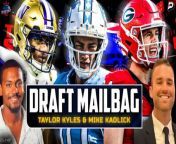 Taylor Kyles from CLNS Media teams up with WEEI&#39;s Mike Kadlick to answer draft week questions from Taylor&#39;s mailbag!&#60;br/&#62;&#60;br/&#62;This episode of the Patriots Daily Podcast is brought to you by:&#60;br/&#62;&#60;br/&#62;Prize Picks! Get in on the excitement with PrizePicks, America’s No. 1 Fantasy Sports App, where you can turn your hoops knowledge into serious cash. Download the app today and use code CLNS for a first deposit match up to &#36;100! Pick more. Pick less. It’s that Easy! Go to https://PrizePicks.com/CLNS&#60;br/&#62;&#60;br/&#62;#Patriots #NFL #NewEnglandPatriots