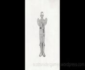 A pencil sketch, of a soldier. Drawn by Scott Snider. Uploaded 04-23-2024.
