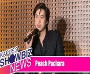 Peach Pachara is one of the lead stars of the newest Thai series The Believers, which covers sensitive topics about religion. Did he feel any discomfort while doing such scenes? Or was he relieved to be an instrument to open discussions in his home country? Watch it all on this video of Kapuso Showbiz News.