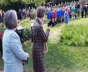 Princess Anne greeted by singing children and smiling faces in visit to Ellesmere's Cremorne Gardens from carriejune anne bowldy