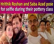 Bollywood heartthrobs Hrithik Roshan and Saba Azad have been making waves with their latest escapade. The duo was recently spotted indulging in a pottery class, sharing a delightful moment that quickly gained attention on social media. This charming snapshot of their quality time together has captured the attention of fans.&#60;br/&#62;&#60;br/&#62;#HrithikRoshan #SabaAzad #SabaTrolled #HrithikRoshangf #SabaSinging #SabaDancing #viralvideo #entertainment #trending