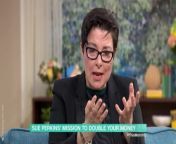 &#60;p&#62;Sue Perkins revealed on This Morning that she got tearful over Double The Money&#39;s contestants.&#60;/p&#62;&#60;br/&#62;&#60;p&#62;Credit: This Morning / ITV / ITVX&#60;/p&#62;