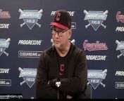 Terry Francona discusses walk-off win with media as Guardians come from behind 6-5. Here&#39;s Tito with the media.