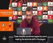 The Roma coach is not offended by the German&#39;s side social media post about final tickets before the 2nd leg