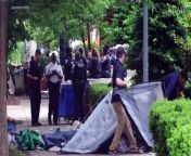 Police using pepper spray cleared a pro-Palestinian tent encampment at George Washington University and arrested dozens of demonstrators on Wednesday just as city officials were set to appear before hostile lawmakers in Congress to account for their handling of the weekslong protest.