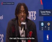 Tyrese Maxey had 46 points points, including seven in the final seconds, as the 76ers beat the Knicks