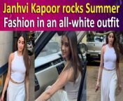 Bollywood’s style icon Janhvi Kapoor is famous not just for her beauty, but also her amazing fashion sense. The diva was recently spotted serving summer style goals in most adorable all-white Pants casually paired with White Crop Top and Sneakers. She also flaunted her statement personalized diamond necklace with the name of her rumored boyfriend, ‘Shikhu.’ Fans love her making this gorgeous and public romantic gesture yet again.&#60;br/&#62;&#60;br/&#62;#janhvikapoor #shikharpahariya #relationshiprumors #fashion #summerfashion#janhvikapoorfashion #namenecklace