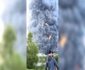 Businesses have been evacuated and residents are being urged to close their windows after a large fire broke out at a parcel centre on an industrial estate in Staffordshire.Huge plumes of black smoke billowed into the sky as firefighters tackled the blaze near the A460 Orbital Island in Cannock on Thursday morning.Staffordshire Fire and Rescue Service said the fire started at Super Smart Services – a distribution warehouse “which contains a variety of different materials for delivery”.A spokesperson said firefighters were called out at 6.15am and 10 fire engines are now in attendance.