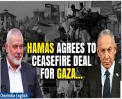Hamas has accepted a ceasefire proposal from Egypt and Qatar. At the same time, Israel continues its bombing campaign in eastern Rafah despite not accepting the ceasefire terms. Reports indicate that around 100,000 Palestinians in Rafah have been asked to evacuate. Ismail Haniyeh, representing Hamas, informed Qatari and Egyptian officials of the group&#39;s approval of the ceasefire. However, Israel&#39;s Prime Minister Netanyahu&#39;s office stated that the proposed deal falls short of Israel&#39;s demands but will still send a delegation for negotiations. &#60;br/&#62; &#60;br/&#62; &#60;br/&#62;#Hamas #Egypt #IsraelHamas #BenjaminNetanyahu #Qatar #IsraelHamasWar #IsraelGazawar #Oneindia #Oneindianews&#60;br/&#62;~HT.99~PR.274~ED.155~