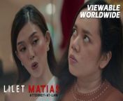 Aired (May 13, 2024): Nakabanggaan ni Aera (Analyn Barro) ang kaaway niyang si Lilet (Jo Berry) sa mall. #GMANetwork #GMADrama #Kapuso&#60;br/&#62;&#60;br/&#62;Watch the latest episodes of &#39;Lilet Matias, Attorney-At-Law’ weekdays at 3:20 PM on GMA Afternoon Prime, starring Jo Berry, Rita Avila, and Maricel Laxa-Pangilinan #LiletMatias