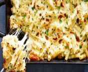 This easy baked pasta recipe has a not-so-secret ingredient: creamy, herby Boursin cheese.