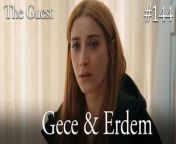 &#60;br/&#62;Gece &amp; Erdem #144&#60;br/&#62;&#60;br/&#62;Escaping from her past, Gece&#39;s new life begins after she tries to finish the old one. When she opens her eyes in the hospital, she turns this into an opportunity and makes the doctors believe that she has lost her memory.&#60;br/&#62;&#60;br/&#62;Erdem, a successful policeman, takes pity on this poor unidentified girl and offers her to stay at his house with his family until she remembers who she is. At night, although she does not want to go to the house of a man she does not know, she accepts this offer to escape from her past, which is coming after her, and suddenly finds herself in a house with 3 children.&#60;br/&#62;&#60;br/&#62;CAST: Hazal Kaya,Buğra Gülsoy, Ozan Dolunay, Selen Öztürk, Bülent Şakrak, Nezaket Erden, Berk Yaygın, Salih Demir Ural, Zeyno Asya Orçin, Emir Kaan Özkan&#60;br/&#62;&#60;br/&#62;CREDITS&#60;br/&#62;PRODUCTION: MEDYAPIM&#60;br/&#62;PRODUCER: FATIH AKSOY&#60;br/&#62;DIRECTOR: ARDA SARIGUN&#60;br/&#62;SCREENPLAY ADAPTATION: ÖZGE ARAS