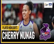 Cherry Nunag stands tall for the Flying Titans as Choco Mucho scores a sweep over Galeries Tower in PVL All-Filipino action.