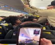 This woman created a huge scene, as deputies tried to escort her off the airplane.