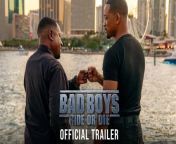 BAD BOYS: RIDE OR DIE – Official Trailer (HD)&#60;br/&#62;&#60;br/&#62;On the run: Bad Boys-style. Will Smith and Martin Lawrence are back in #BadBoys: Ride or Die - exclusively in movie theaters June 7.&#60;br/&#62;