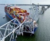 A large container ship crashed into a Maryland bridge near one of the largest ports on the US East Coast. Two people have been rescued amid an ongoing search for survivors.