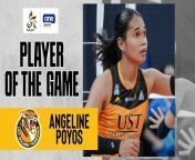 Angge Poyos&#39; UST debut season to remember continues, scoring a career-high 31 to push the Golden Tigresses to the Final Four of UAAP Season 86.