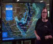 Meteorologist Miriam Bradbury gives a severe weather update ahead of heavy rainfall expected to hit NSW. Video from the Bureau of Meteorology.
