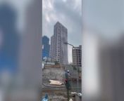 Shocking video: Taiwan earthquake creates waterfall from rooftop swimming pool from kim domingo swimming pool