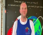 Year 4 teacher Paul Saunders at Padnell Junior School ran laps around the school playground for seven hours on Friday, March 28, 2024, raising money for Hannah&#39;s Holiday Home Appeal.
